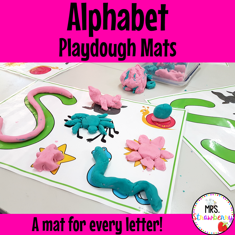 alphabet playdough mats mrs strawberry engagin alphabet activity