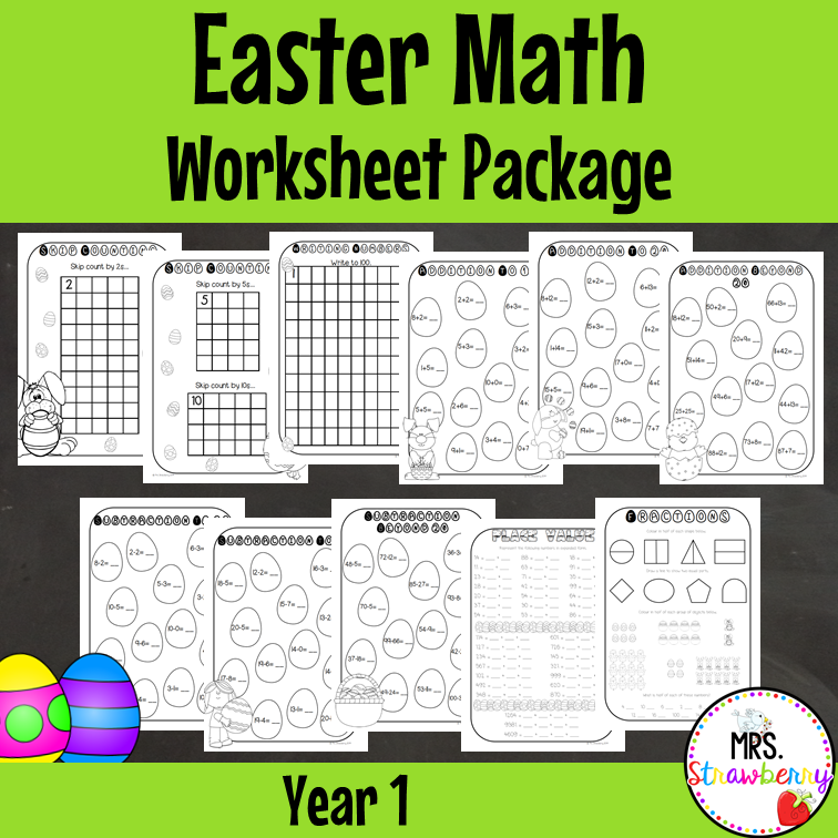 easter-math-worksheet-package-year-1-mrs-strawberry